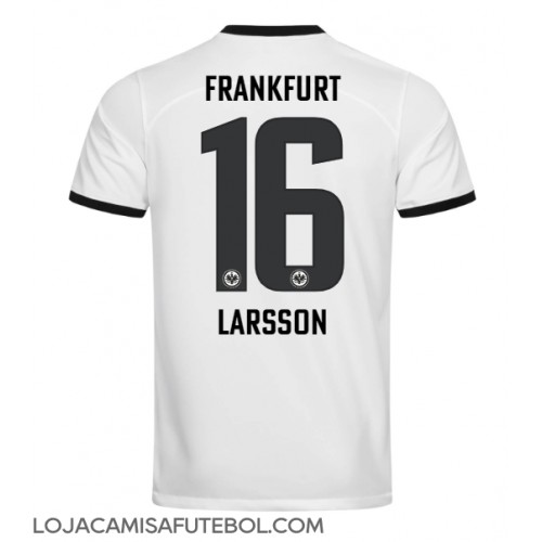 Camisa de Futebol Eintracht Frankfurt Hugo Larsson #16 Equipamento Alternativo 2023-24 Manga Curta